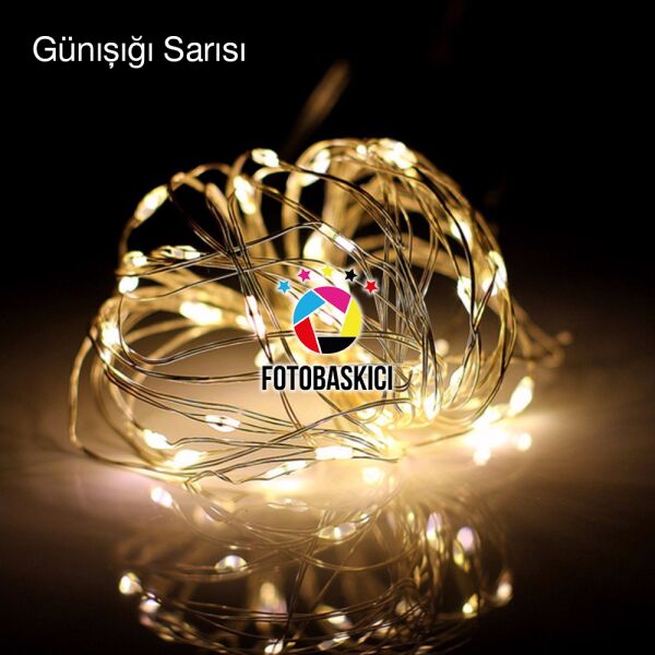 2 Metre Bakır Kablolu Pilli Led Işık (Renk Seçenekli)