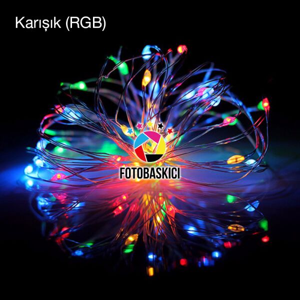 2 Metre Bakır Kablolu Pilli Led Işık (Renk Seçenekli)