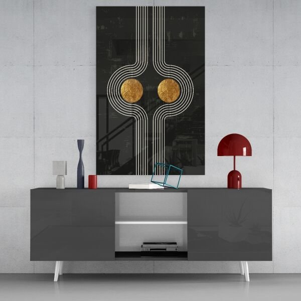 İki Nokta Cam Tablo