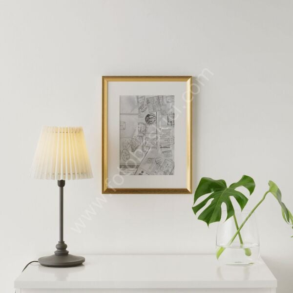 Altın Renk Çerçeve 30x40 cm SILVERHÖJDEN