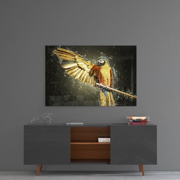Papağan Cam Tablo