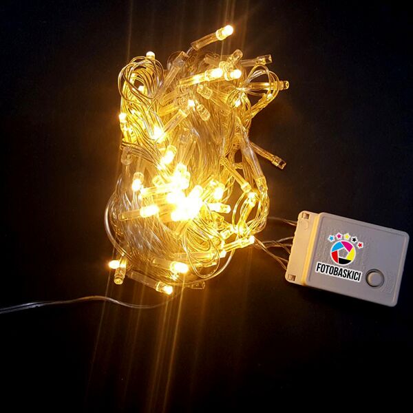 10 Metre Şeffaf Kablolu Fişli Led Işık (Günışığı)