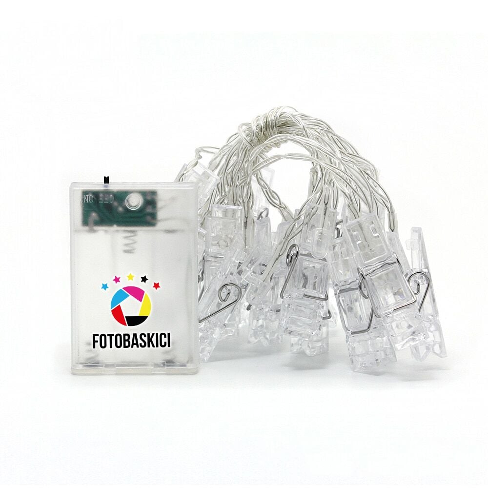 20 Mandallı Pilli Led Işık (Renk Seçenekli)