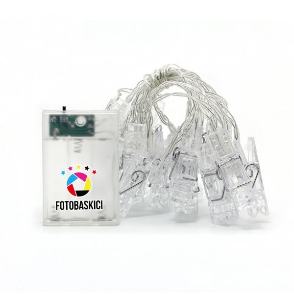 20 Mandallı Pilli Led Işık (Renk Seçenekli)