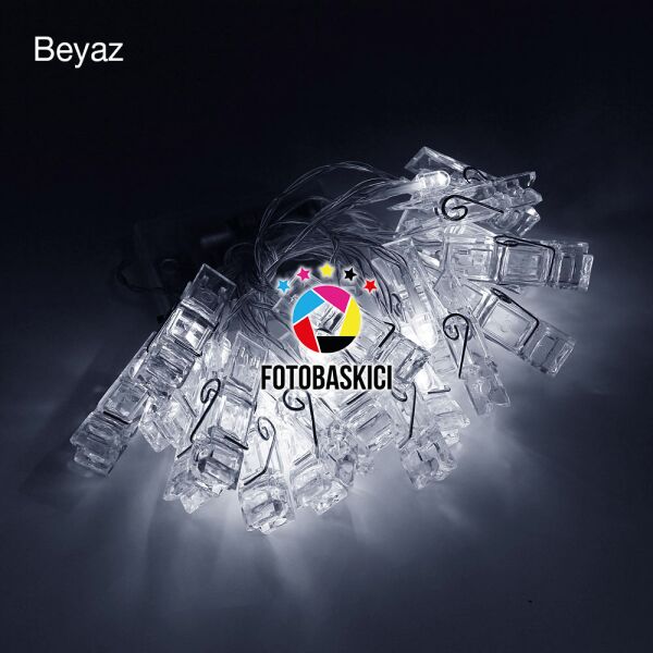 20 Mandallı Pilli Led Işık (Renk Seçenekli)