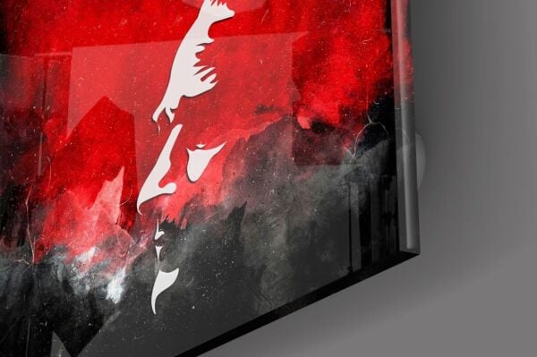 Atatürk Silüeti ve Türk Bayrağı Cam Tablo