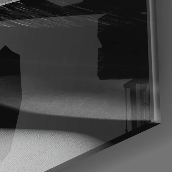 Siyah Manzara Cam Tablo