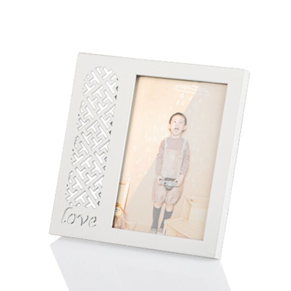 Love Desenli Ahşap Fotoğraf Çerçevesi