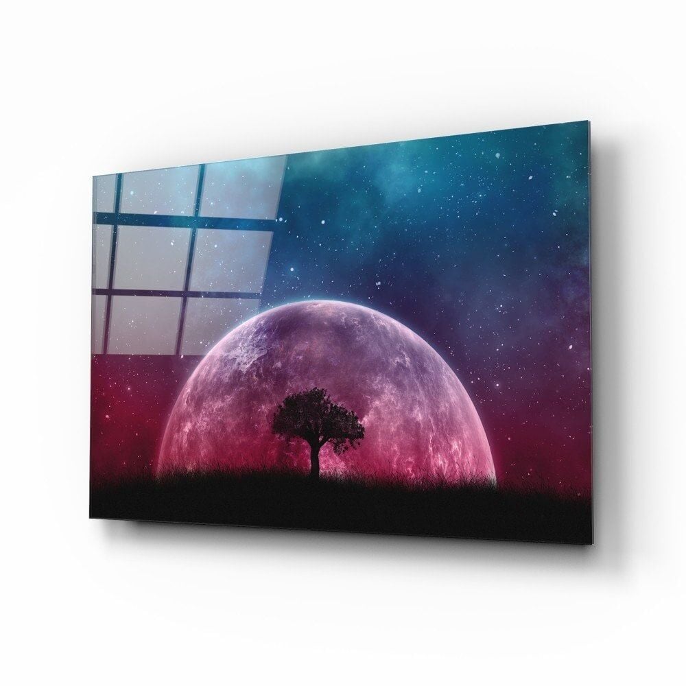 Mistik Gece Cam Tablo