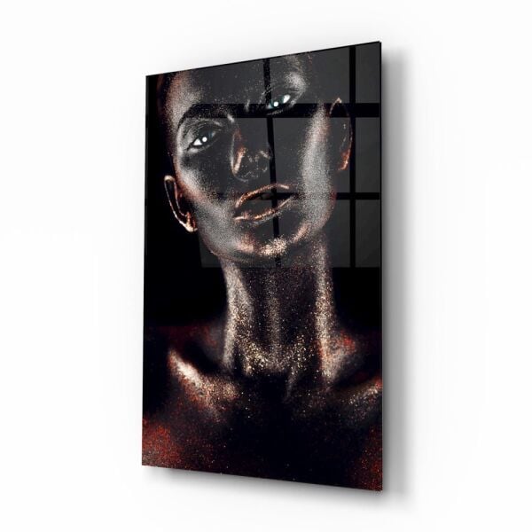 Kadın Portre Cam Tablo No:1212