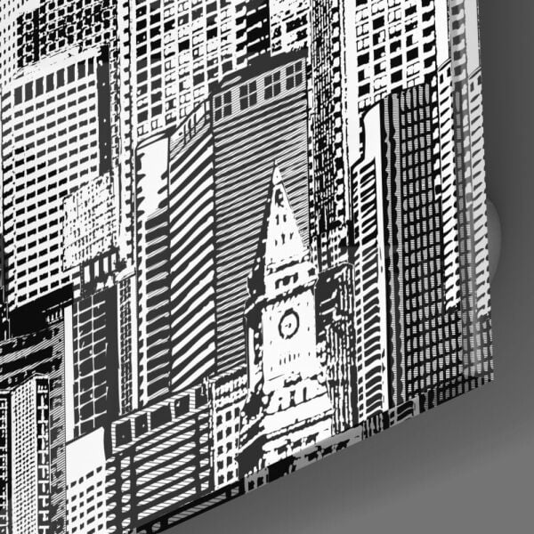 Kalabalıktaki Yalnızlık Cam Tablo