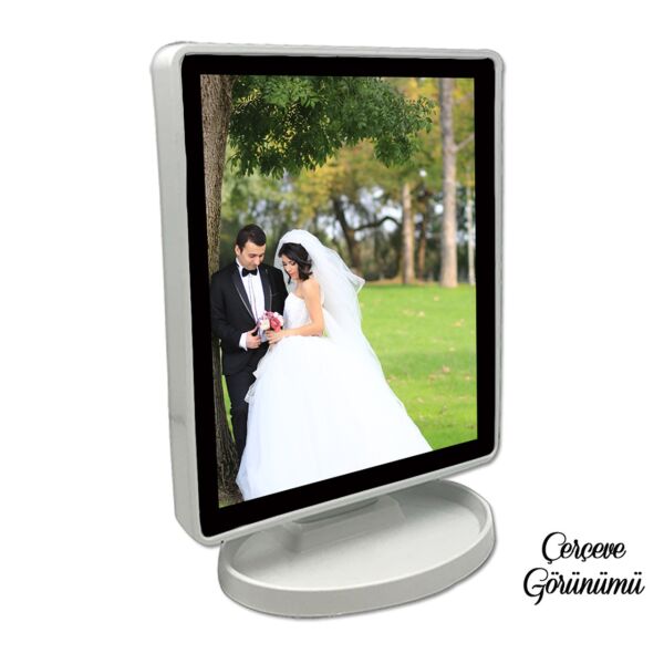 Sihirli Led Ayna Fotoğraf Çerçevesi (Ayaklı) 20x28 cm