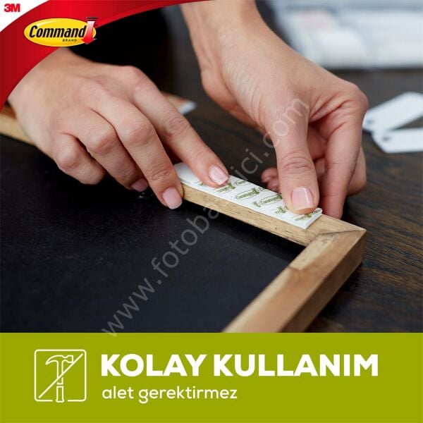 Command Küçük Boy İz Bırakmayan Cırt Cırt Bant 17202