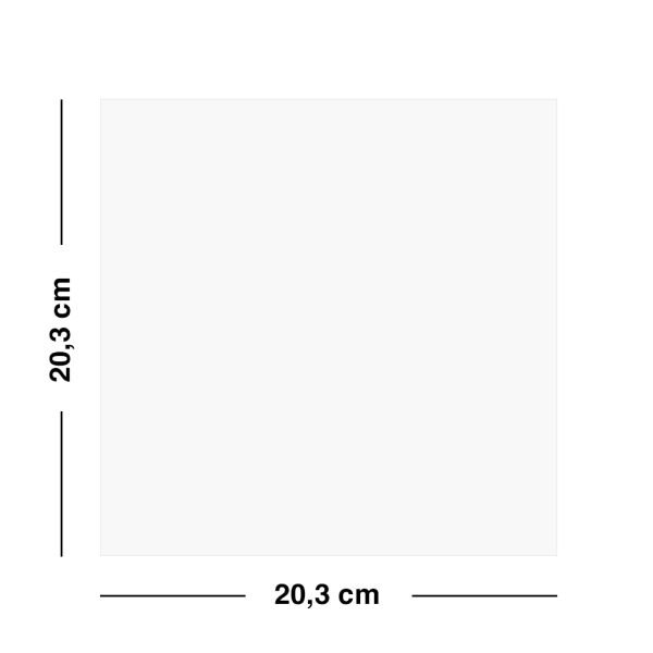 21x21 cm Sök Tak Kare Çerçeve Ön Yüz Koruması - 3 Adet