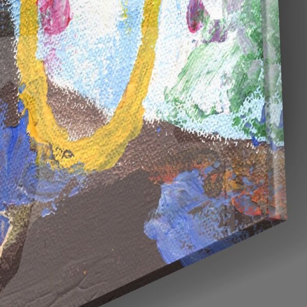 Küpeli Kadın Cam Tablo