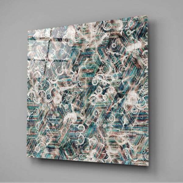 Şekillerin Gizemi Cam Tablo