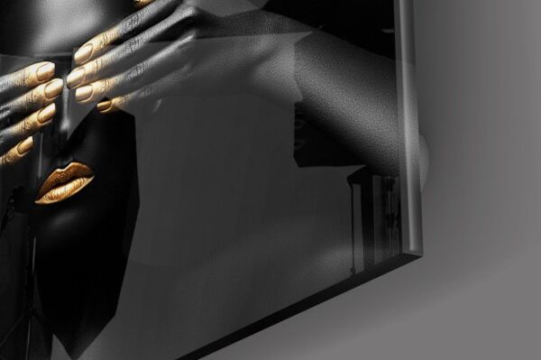 Kadın Portre Cam Tablo No:1206