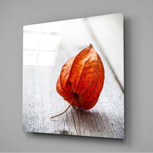 Kuru Yaprak Cam Tablo