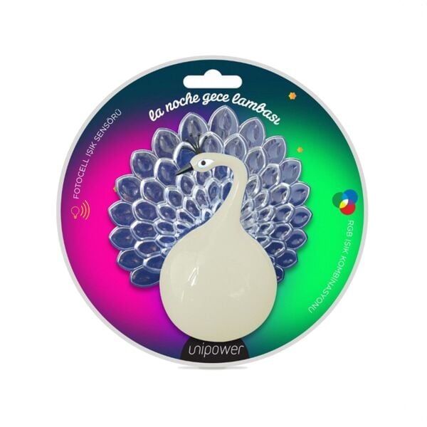 Fotoselli 3D Tavus Kuşu Ledli Gece Lambası