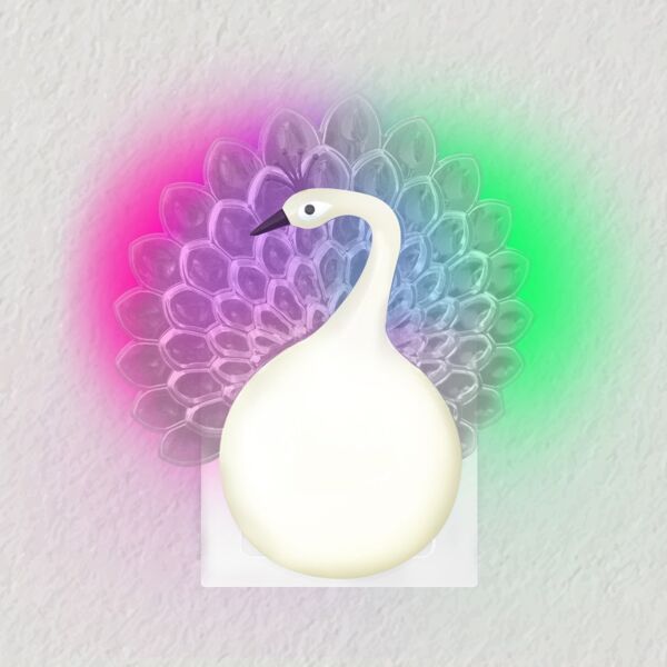 Fotoselli 3D Tavus Kuşu Ledli Gece Lambası