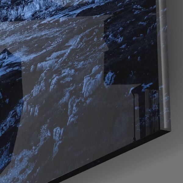 Heybetli Dağlar Cam Tablo