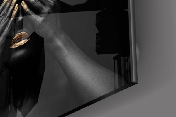 Kadın Portre Cam Tablo No:1202