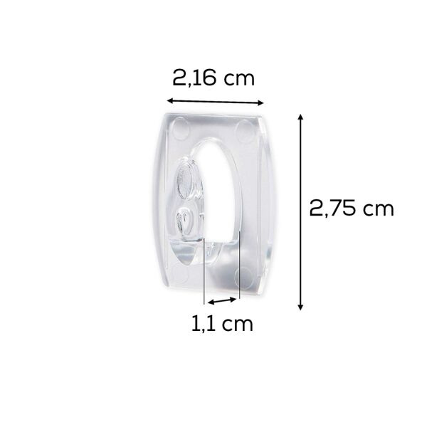 Command Küçük Boy İz Bırakmayan Şeffaf Askı 6'lı 17006CLR-CIS