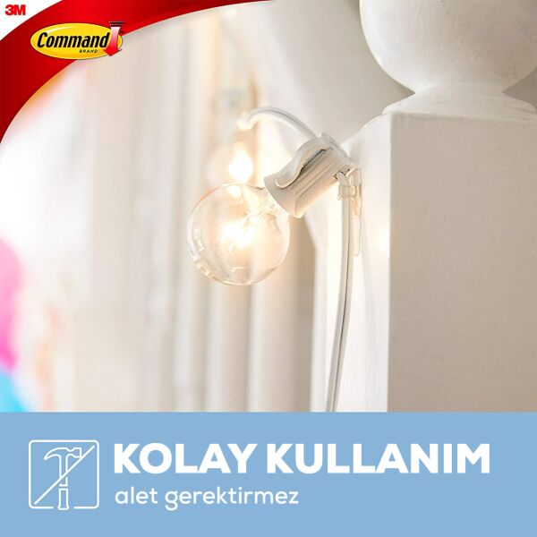 Command Küçük Boy İz Bırakmayan Şeffaf Askı 6'lı 17006CLR-CIS