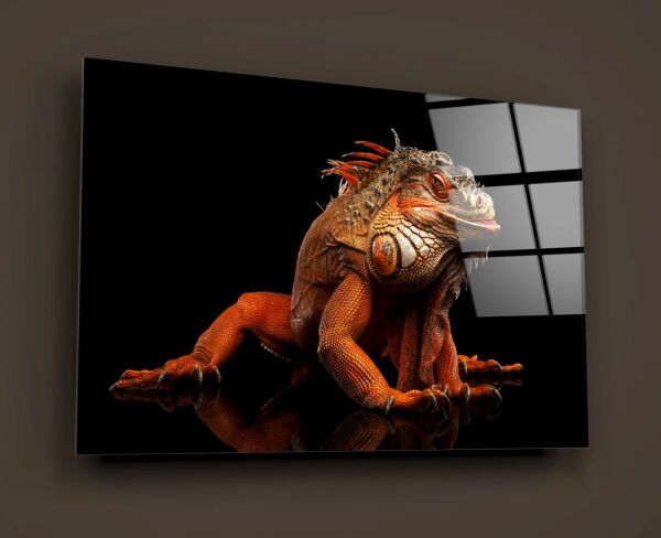 Komodo Ejderi Cam Tablo