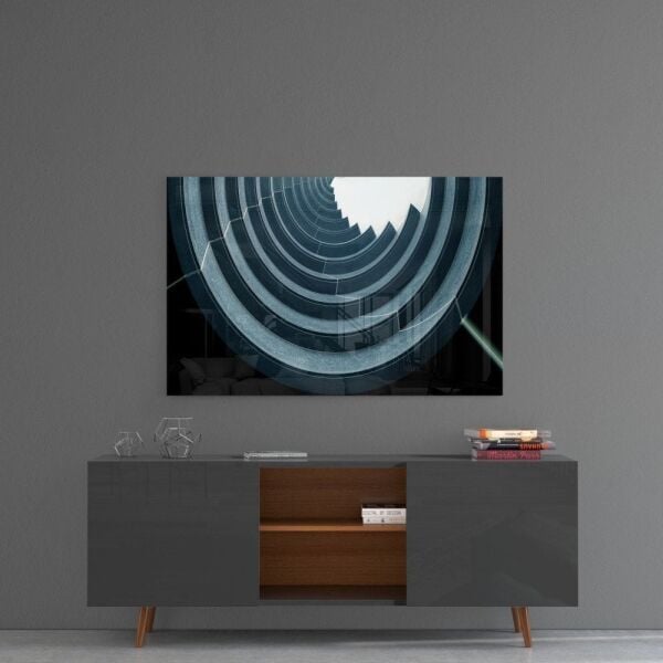 Geometrik Yapılar Cam Tablo