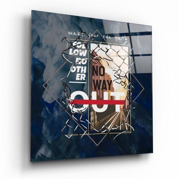 Kendi Yolunu Çiz Cam Tablo