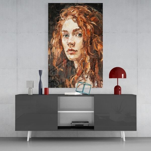 Kadın Cam Tablo