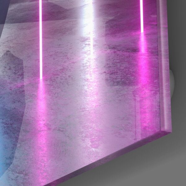 Neon Işıklar Cam Tablo