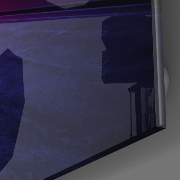 Neon Işıklar Cam Tablo