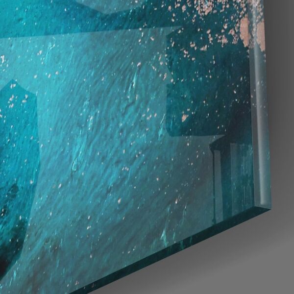 Soyutluğun Renkleri Cam Tablo