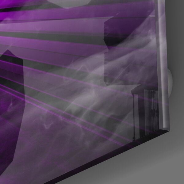 Neon Işıklar Cam Tablo