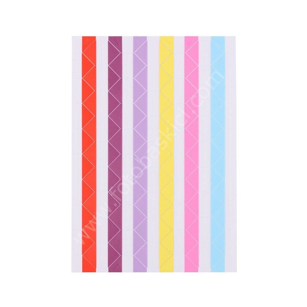 Dekoratif Fotoğraf Yapışkanı 102'li 6 Renk Karışık