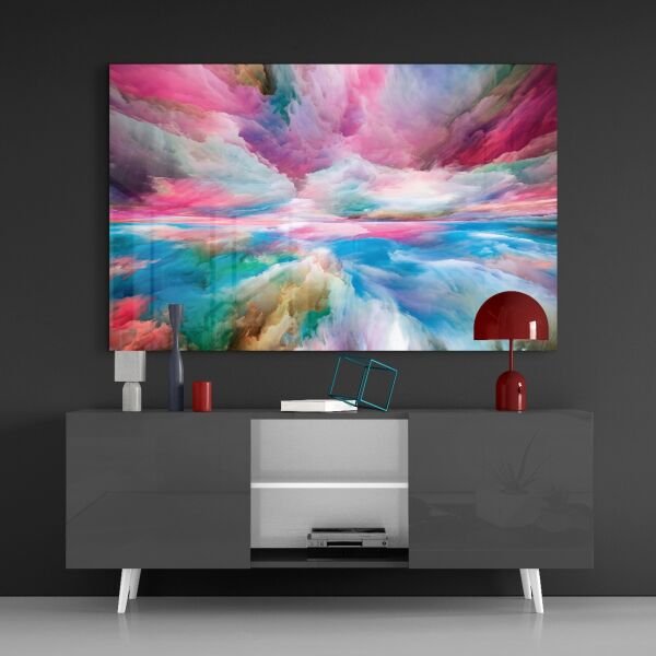 Rüyamdaki Bulutlar Cam Tablo