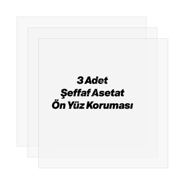 Sök Tak Kare Çerçeve Seti Beyaz 3'lü 21x21 cm