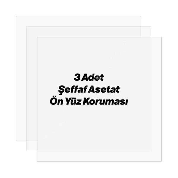 Sök Tak Kare Çerçeve Seti Siyah 3'lü 21x21 cm