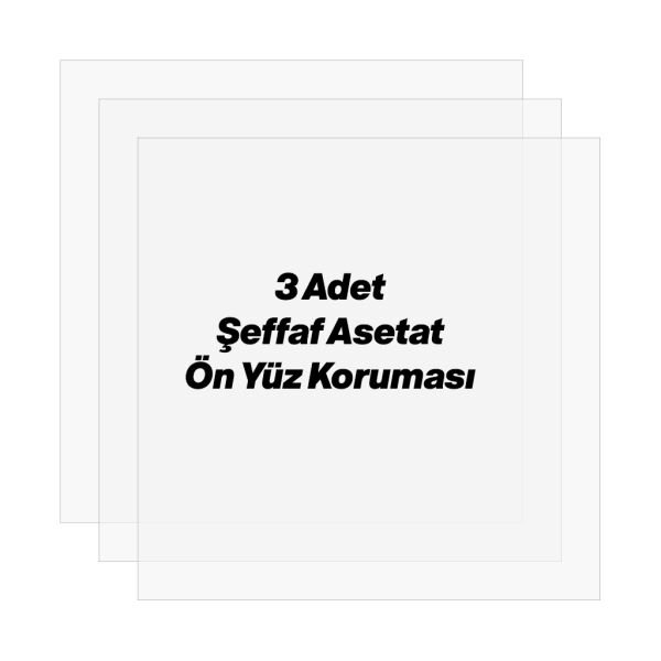 Sök Tak Kare Çerçeve Seti Siyah 3'lü 21x21 cm