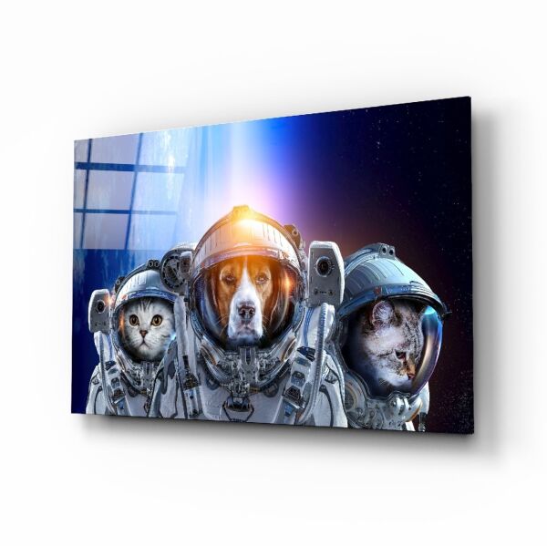 Uzay Takımı Cam Tablo