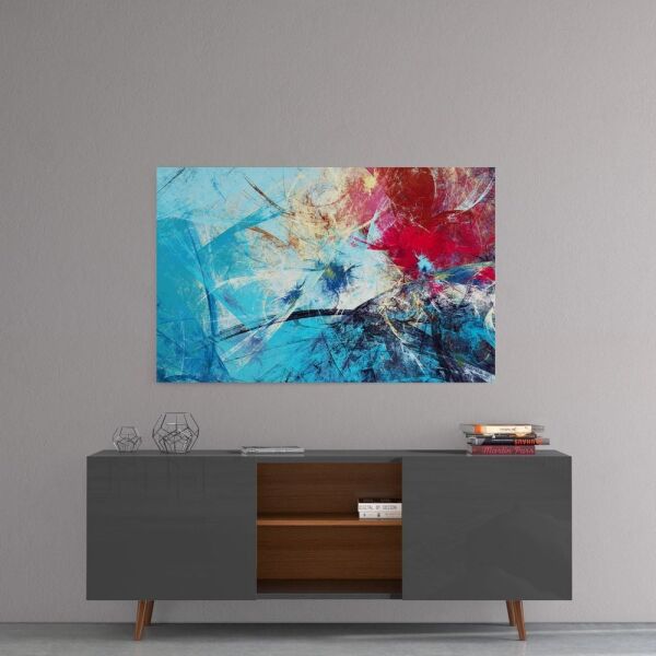 Renk Cümbüşü Retro Cam Tablo