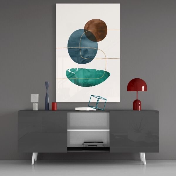 Dünya Renkleri Dansı Cam Tablo