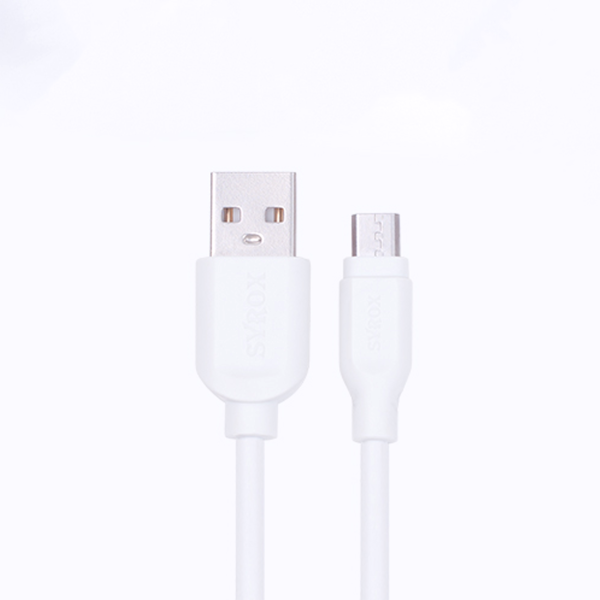 Syrox Q30 MicroUSB Girişli 3.0 Amper Hızlı Şarj Aleti Beyaz-Gri