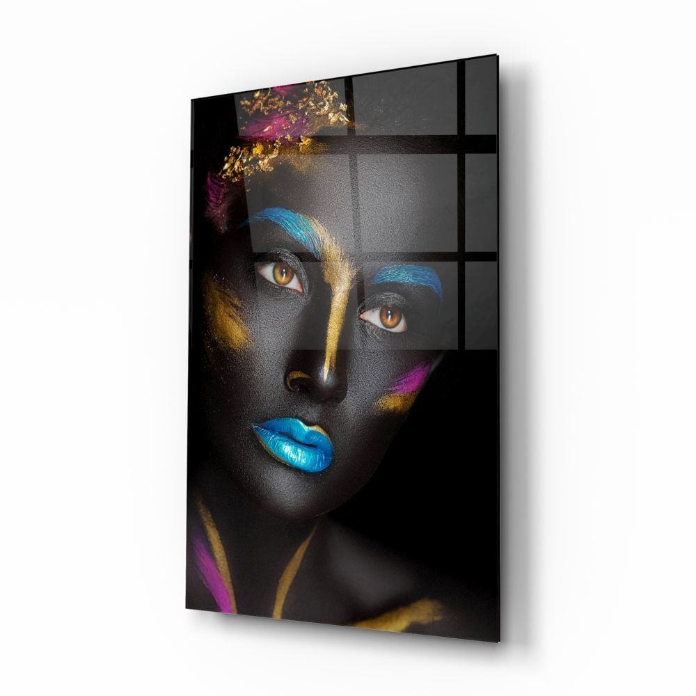 Kadın Portre Cam Tablo No:1186