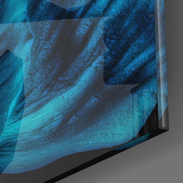 Malvales Çiçeği Cam Tablo