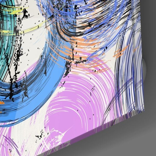 Soyut Salyangoz Kabukları Cam Tablo