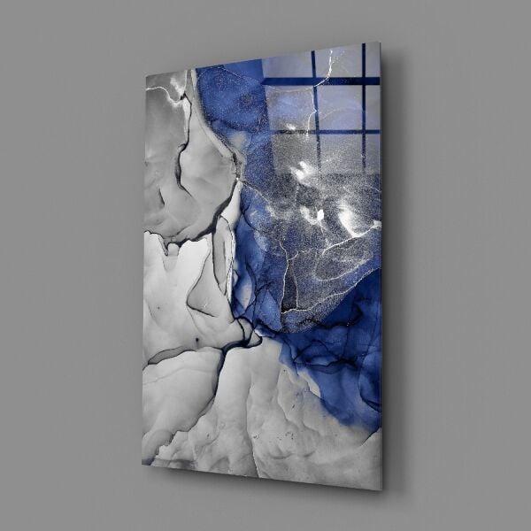 Mavi Mermer Cam Tablo