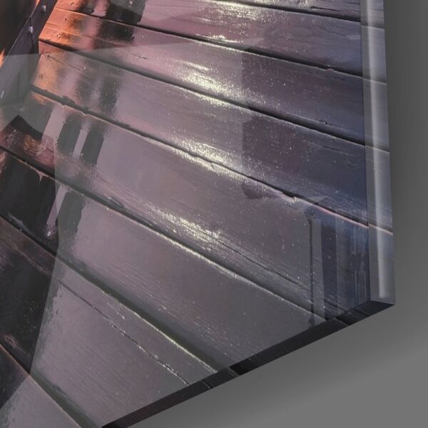 Aşk Köprüsü Cam Tablo